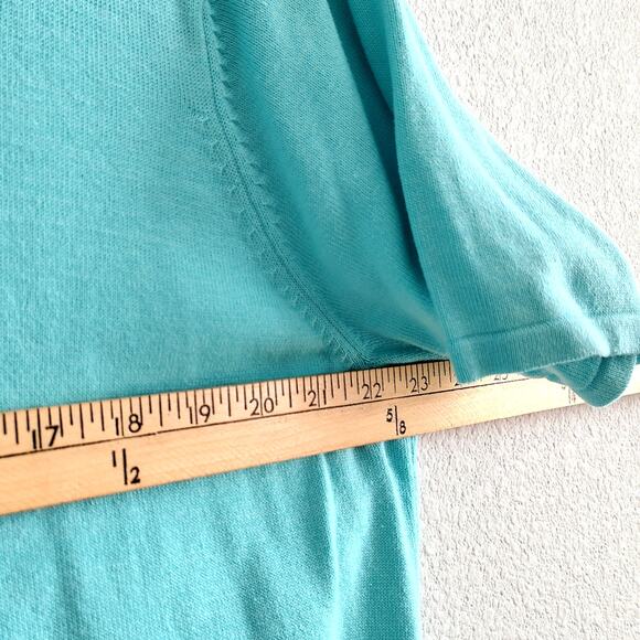 Quacker Factory Plus Size 1X Blue Sequin Popsicle Shirt Top Blouse Whimsy Vacay - Picture 5 of 7